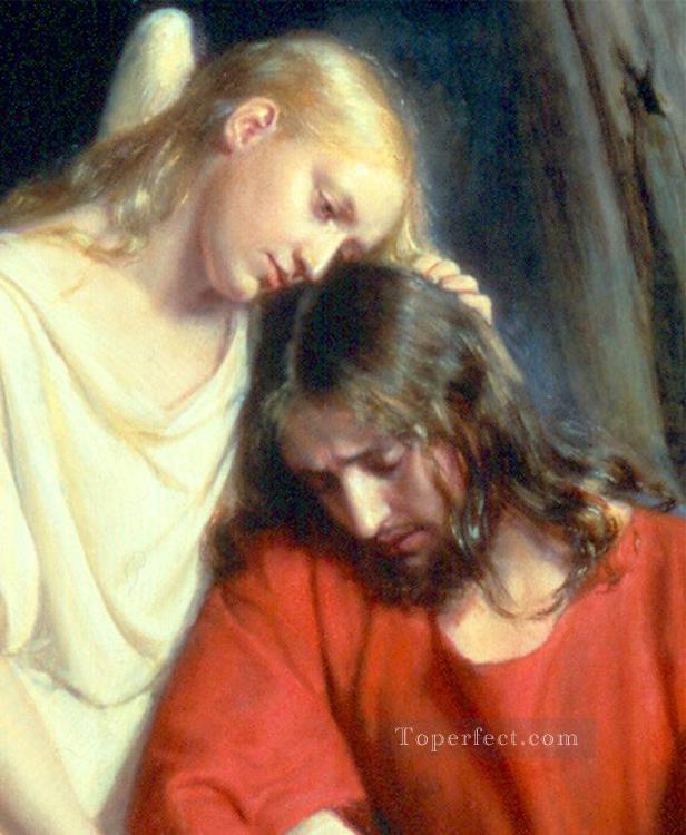Christ in Gethsemane dt1 Carl Heinrich Bloch Oil Paintings